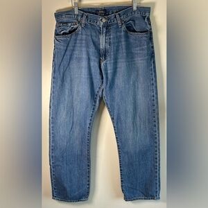Polo Ralph Lauren Mens Denim Blue Jeans Size 36X32 The Classic Fit EUC
